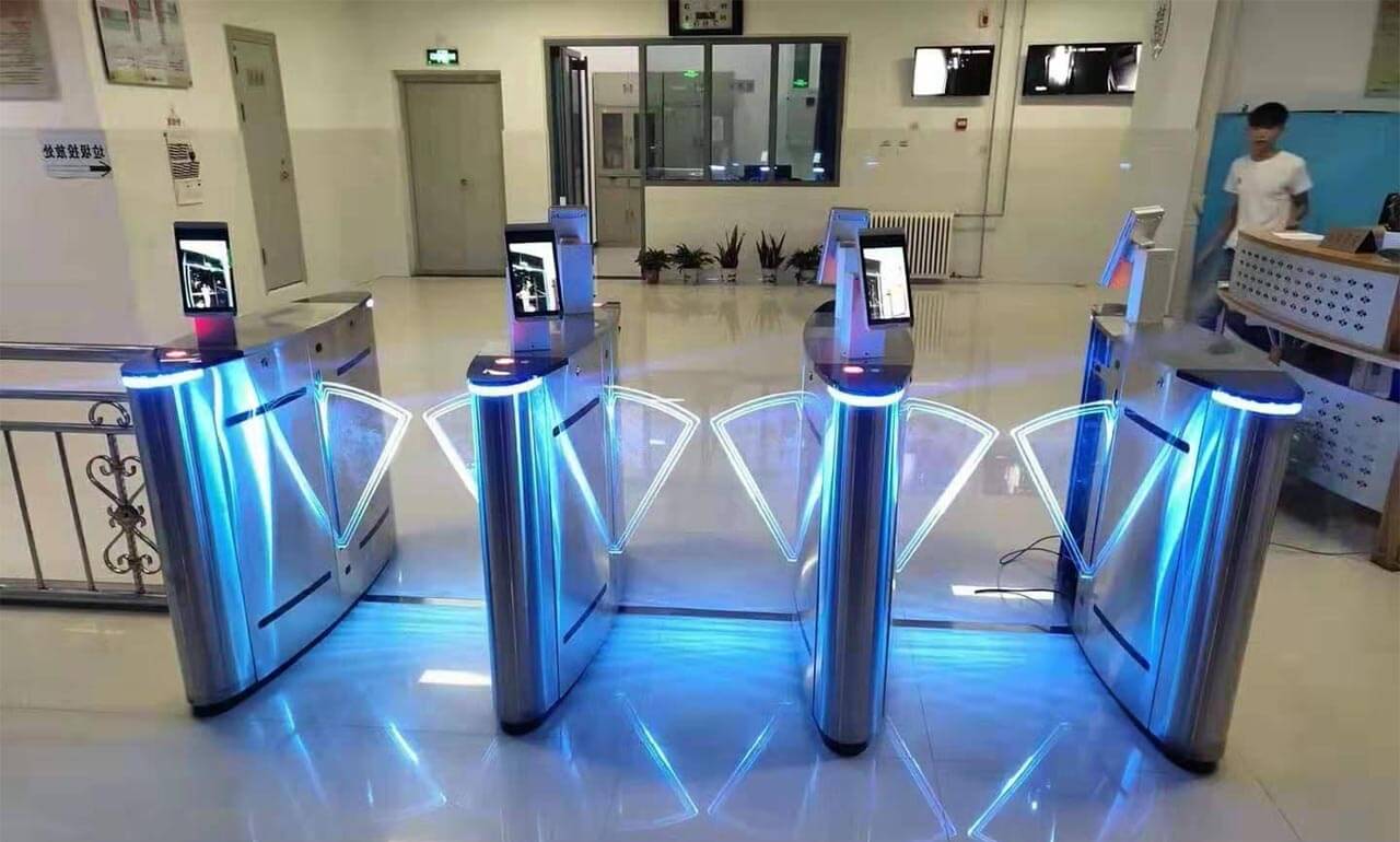 Facial recognition turnstiles used in gyms