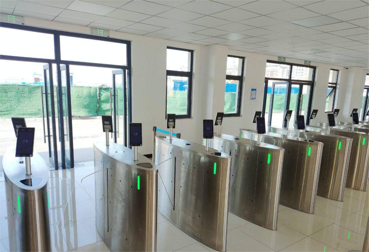 The facial recognition gate used at the school entrance